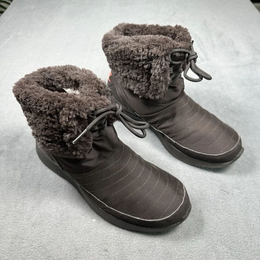 Nike Kaishi Winter High Sneaker Boots Women's 8 Brown Faux Fur Lined 807195-262